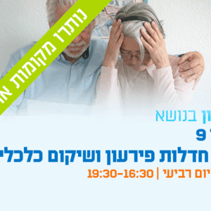 יום עיון - תיקון 9 לחוק חדלות פירעון ושיקום כלכלי אתגרים ופתרונות בעידן החדש