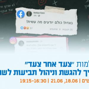 "צעד אחר צעד" - המדריך להגשת וניהול תביעות לשון הרע