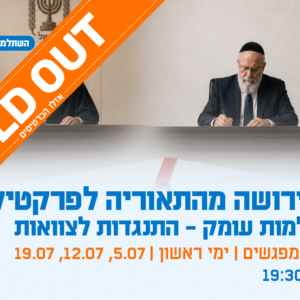 השתלמות עומק התנגדות לצוואות דיני ירושה; מהתאוריה לפרקטיקה